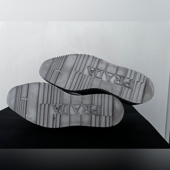 Prada Leather Wingtip Platform Brogues - Picture 5 of 8